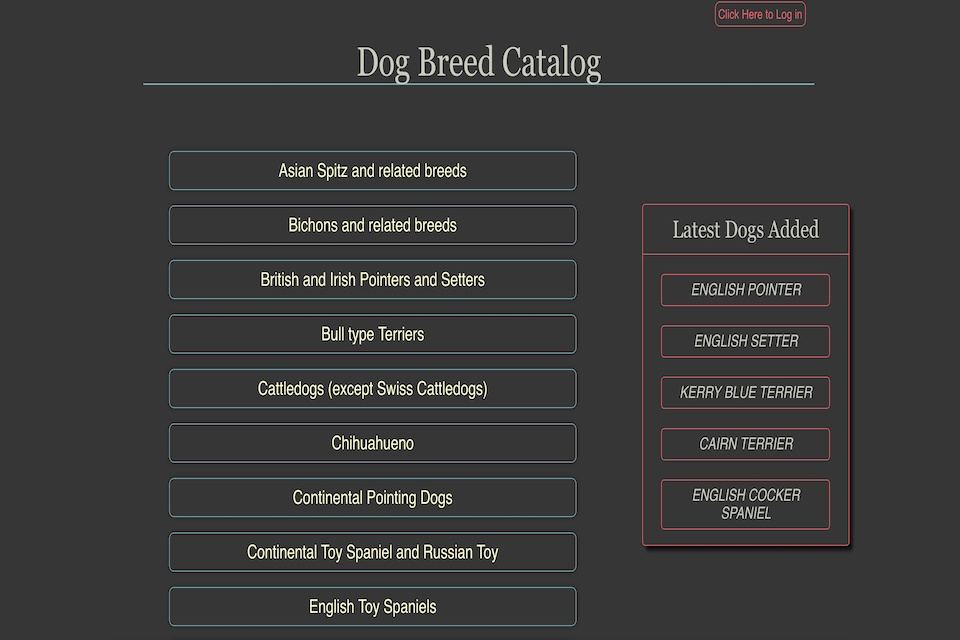 Dog Catalog App